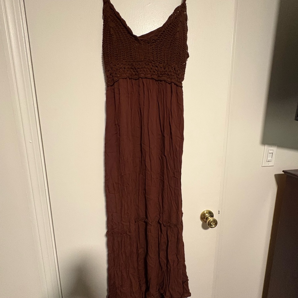 Indulge Chocolate Brown Maxi Dress